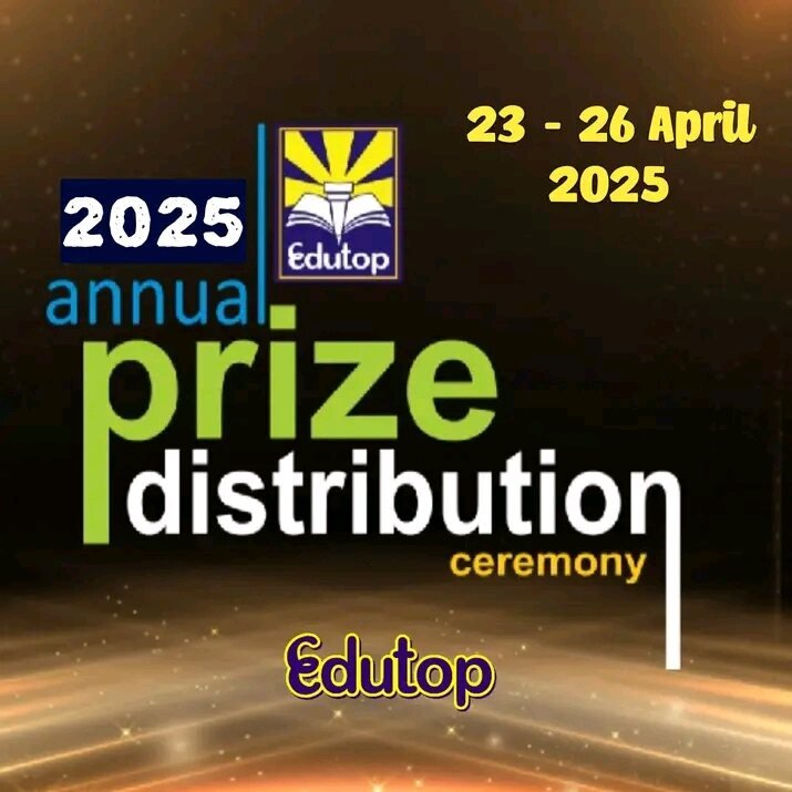 2025 Annual Prize Distribution Ceremony poster, Edutop Pakistan School